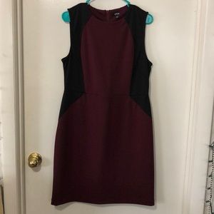 Maroon & Black dress